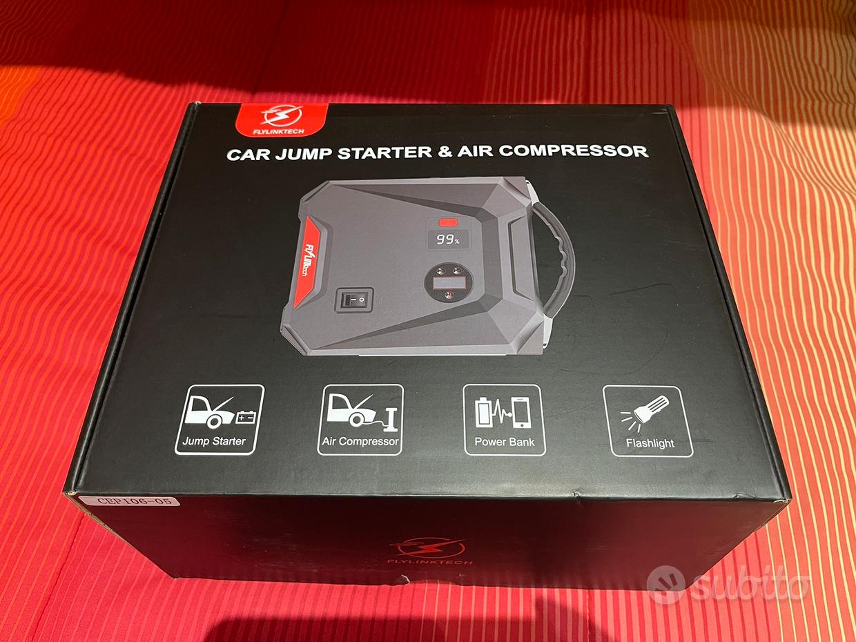 JUMP STARTER PORTATILE 2200A AVVIATORE BATTERIA AUTO MOTO 12V