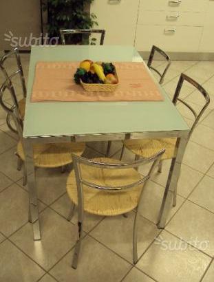 Tavolo in vetro 120x80 allungabile nuovo