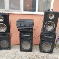 Console DJ Gemini + 5 Casse (2 Subwoofer + 3 Alti)
