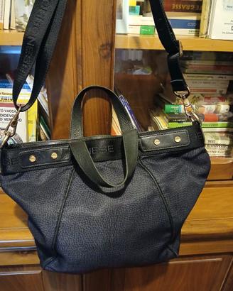 Borsa Borbonese modello Trapezio small, in tessuto