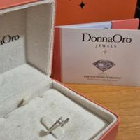 Anello Solitario DonnaOro in Oro Bianco e Diamante