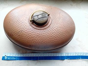 antica boule in rame scaldaletto