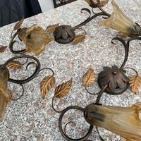 Lampadari in ferro battuto