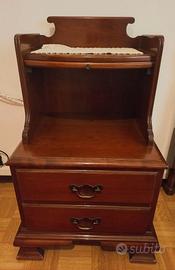 coppia di comodini noce