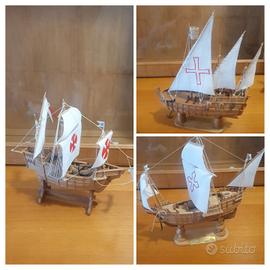 Le tre caravelle in miniatura da collezione/teca