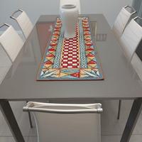 Tavolo 160x90 in cristallo allungabile e sei sedie