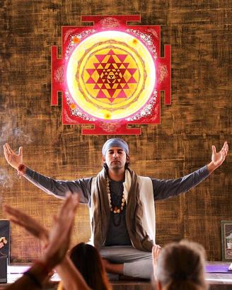 Sri Yantra Art Meditation - Scultura meditativa -