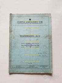 HIRTH motori agricoli D23,D24,D30 1961 cat ricambi