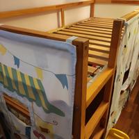 Letto IKEA KURA + 2 tende