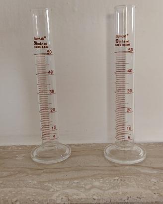 2 cilindri graduati 50ml