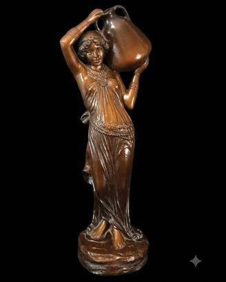 Antica scultura in terracotta Art Nouveau!
