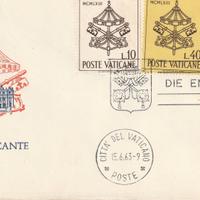 Busta Sede Vacante 1963 Stemma Vaticano Rosso
