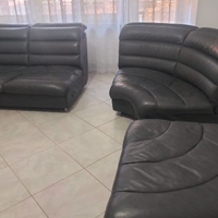 Divano angolare in pelle made in Italy C 179