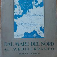 carta geografica dal mare del nord al mediterraneo