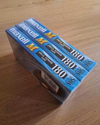 VHS Maxell M 180 tripack