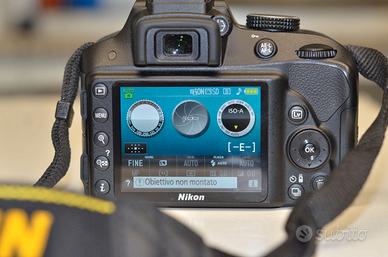 Nikon D3300 + ob. 18/55 - 290 SCATTI !!! -