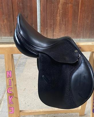 Sella equitazione Equestro 16” nera come nuova
