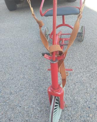 triciclo vintage anni 60 da bambino 