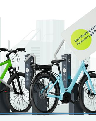 Stazione di parcheggio per biciclette