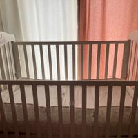 Culla lettino unisex + paracolpi + materasso