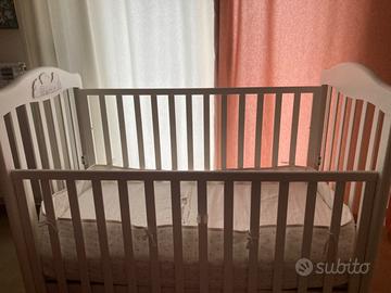 Culla lettino unisex + paracolpi + materasso