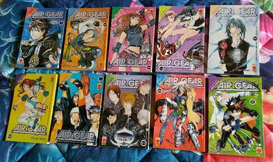 Manga Air Gear n. da 1 a 10 con adesivi originali