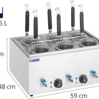 Bollitore pasta professionale 6 Cestelli