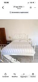 Letto matrimoniale Ikea LEIRVIK + materasso