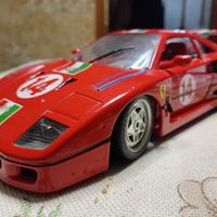 Ferrari F40 race Burago scala 1/18