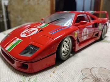Ferrari F40 race Burago scala 1/18