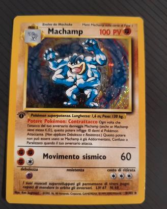 Machamp Ita Set Base 1 edizione pokemon PSA BGS
