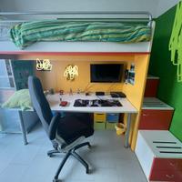 Letto castello sospeso