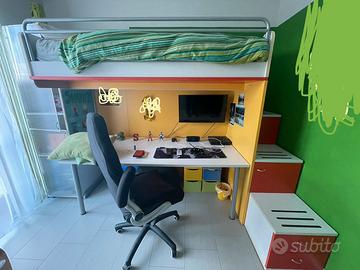 Letto castello sospeso