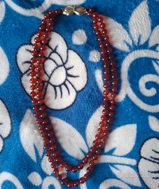 Collana vintage Corniola/oro