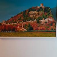 Quadro olio Rocca di Monselice cm 50 x 70