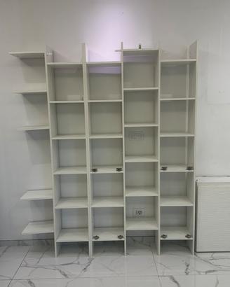 Libreria laccata bianca
