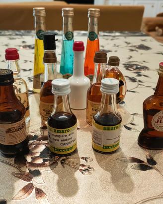 13 bottigliette mignon liquori assortiti