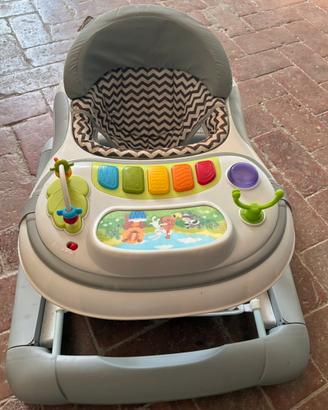 Girello per bambini con centro attività musicale