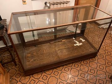 Bancone stile Inglese XIX secolo pannelli vetro