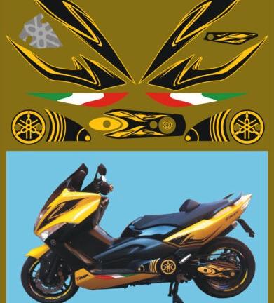 Adesivi Yamaha TMAX - kit completo