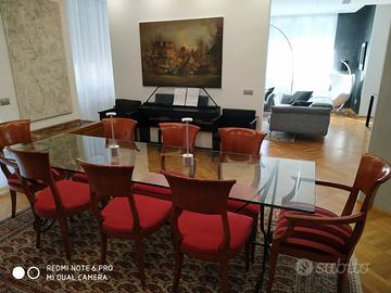 6 sedie da sala e 2 poltroncine a capotavola