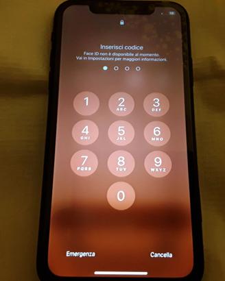 Iphone XR grigio 64Gb blocco pin