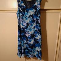 Vestito estivo blu a fiori Sandro Ferrone