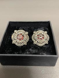 Orecchini margherita vintage in argento