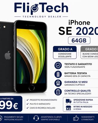 iPhone SE 2020 64GB Come Nuovo Garanzia 6M
