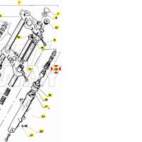 Pompante forcella Aprilia AF1 50 AP8203344