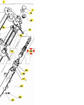 Pompante forcella Aprilia AF1 50 AP8203344
