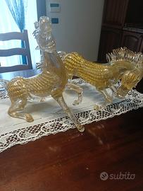 cavalli vetro di murano vintage