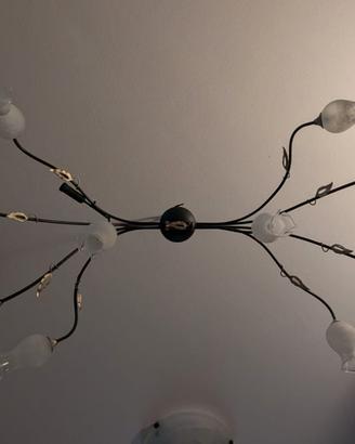 Lampadario con 10 punti luce