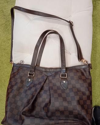 borsa in pelle marrone